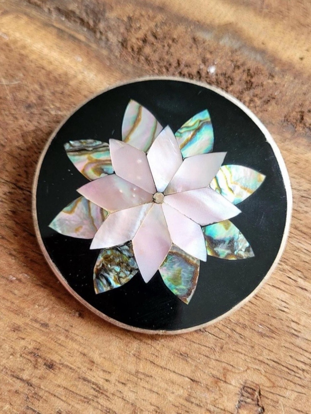 VTG  Alia Mexico brooch and pendant Mother-of-Pearl